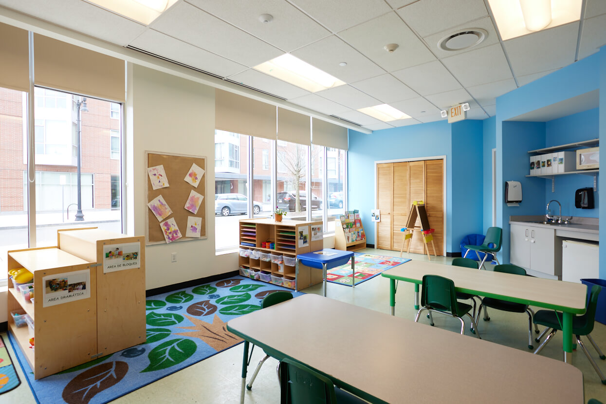 Class room of Pine Village Preschool Brighton, Massachusetts – Child Care Center