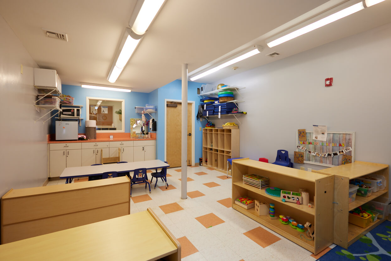 Class room of Pine Village Preschool JP Revere, Massachusetts Child Care Center