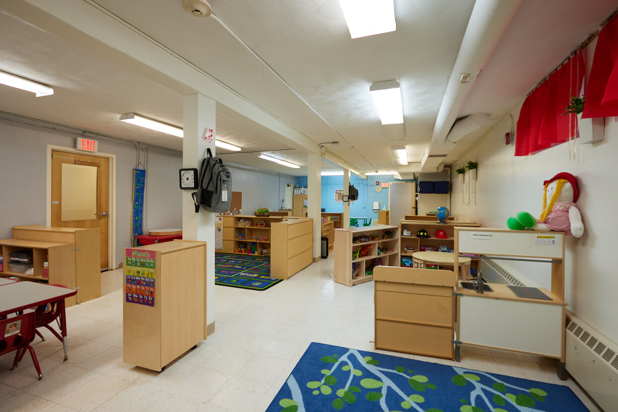 Class room of Pine Village Preschool JP Revere, Massachusetts Child Care Center