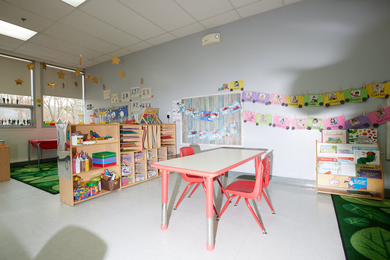 Class room of Pine Village Preschool Needham, Massachusetts – Child Care Center