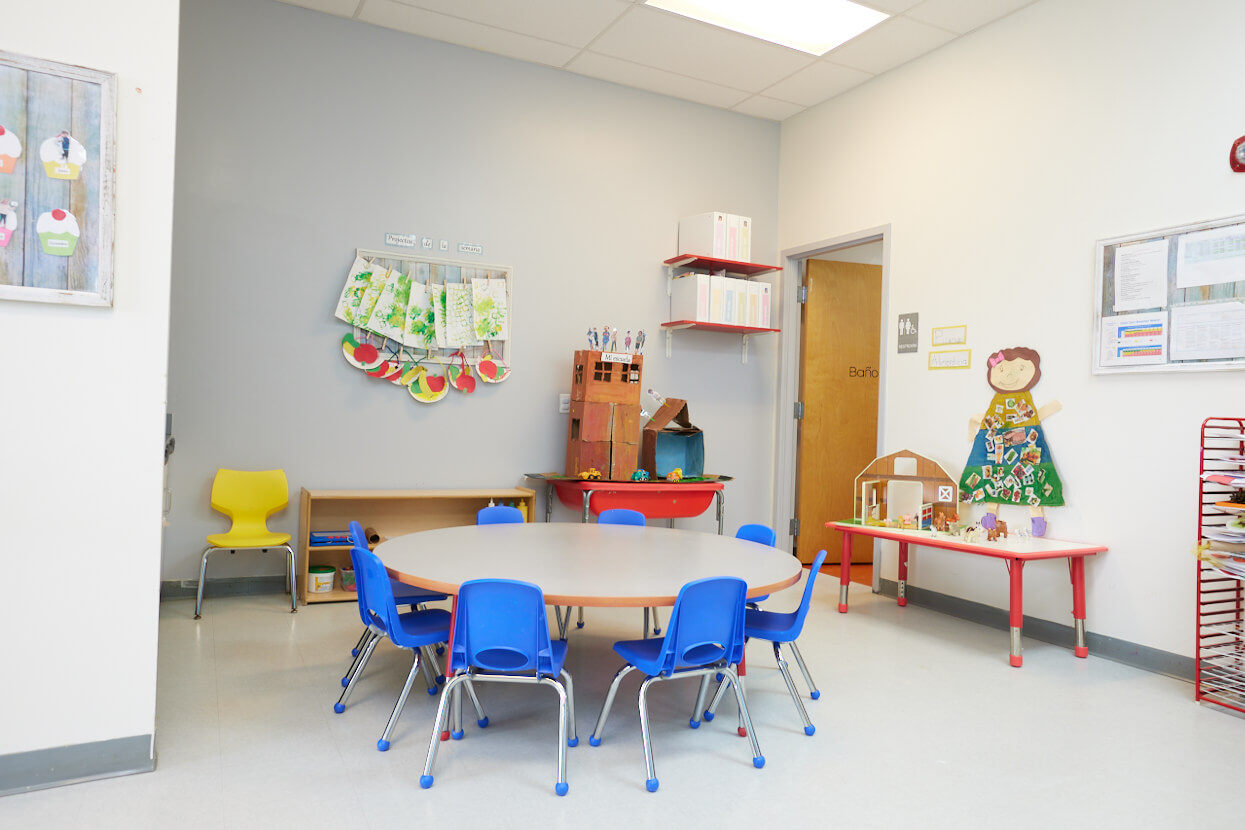 Class room of Pine Village Preschool Needham, Massachusetts – Child Care Center