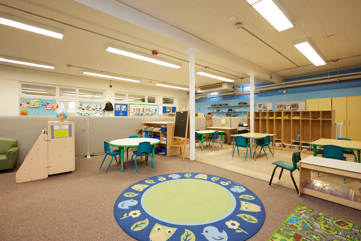 Class room of Pine Village Preschool Newton Highlands, Massachusetts – Child Care Center